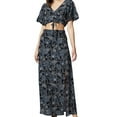 thumbnail image 1 of Sanctuary Clothing Womens Floral Maxi Skirt, Black, Large, 1 of 1