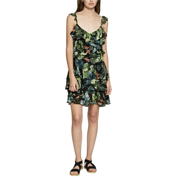 Sanctuary Clothing Womens Floral Mini Dress, Green, Medium