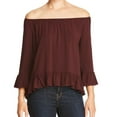 thumbnail image 1 of Sanctuary Clothing Womens Julia Peasant Blouse, Purple, X-Small, 1 of 2