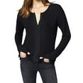 thumbnail image 1 of Sanctuary Clothing Womens Knit Pullover Blouse, Black, X-Large, 1 of 3