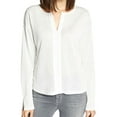 thumbnail image 1 of Sanctuary Clothing Womens Mixed Media Pullover Blouse, White, Small, 1 of 2