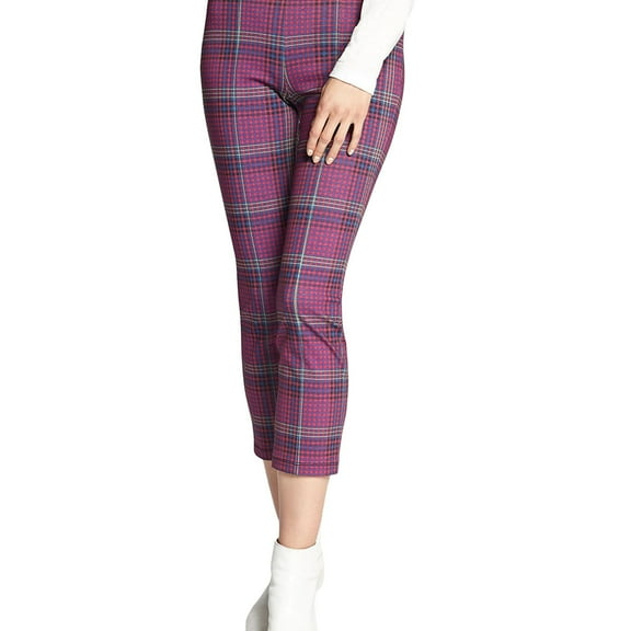 Sanctuary Clothing Womens Mod Plaid Casual Cropped Pants, Pink, X-Small