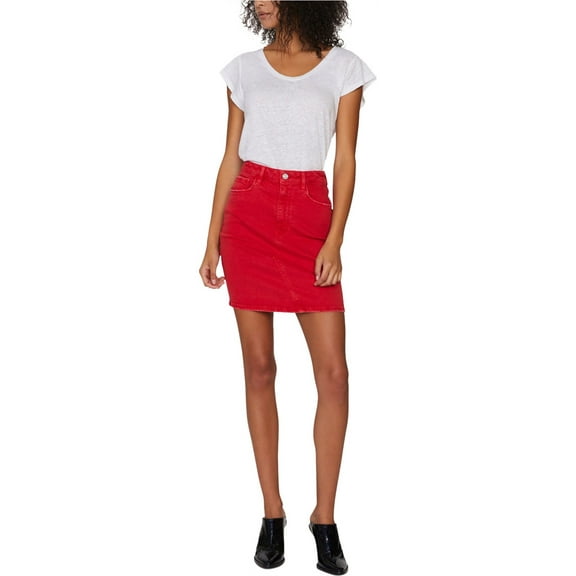 Sanctuary Clothing Womens Rio Stretch Mini Skirt, Red, 24