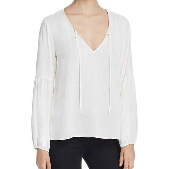 Sanctuary Clothing Womens Scarlet Peasant Blouse, White, Small