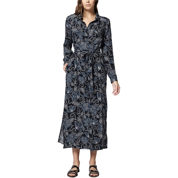 Sanctuary Clothing Womens Summer in the City Shirt Dress, Black, Small