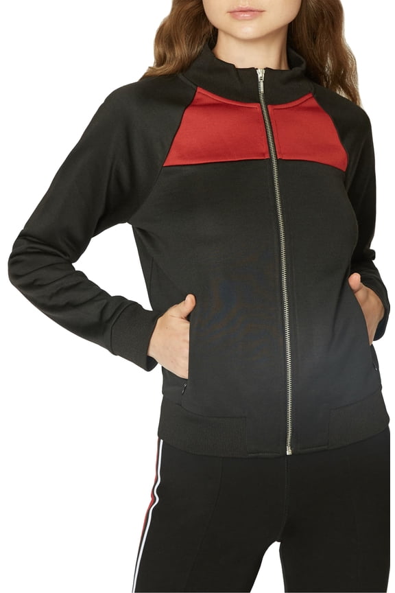 Clothing Womens Timeless Track Jacket, Black, Medium