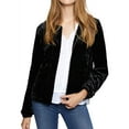 thumbnail image 1 of Sanctuary Clothing Womens Velvet Jacket, Black, X-Small, 1 of 2