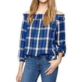 thumbnail image 1 of Sanctuary Clothing Womens Venus Off the Shoulder Blouse, Blue, X-Small, 1 of 2