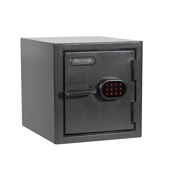 Sanctuary Diamond 1.32 cu. ft. Fire/Waterproof Home & Office Safe with Electronic Lock, Dark Gray Hammertone