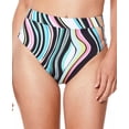 thumbnail image 1 of Sanctuary MULTI Wavy Printed High-Waist Swim Bottom, US Small, 1 of 3