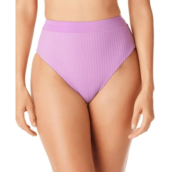 Sanctuary Women's Ribbed High-Rise Bikini Bottoms M New