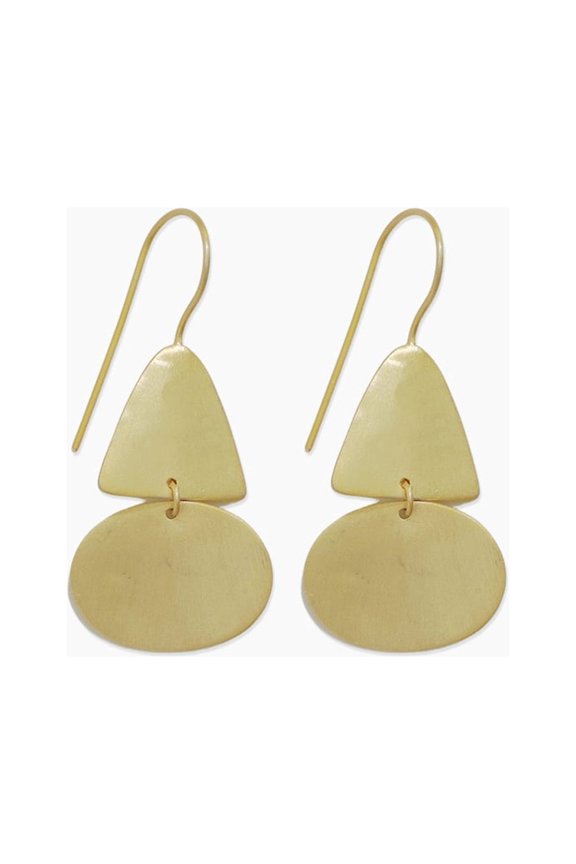 Sanctuary Project by sanctuaire Threaded Geo Mixed Shape Earrings Gold