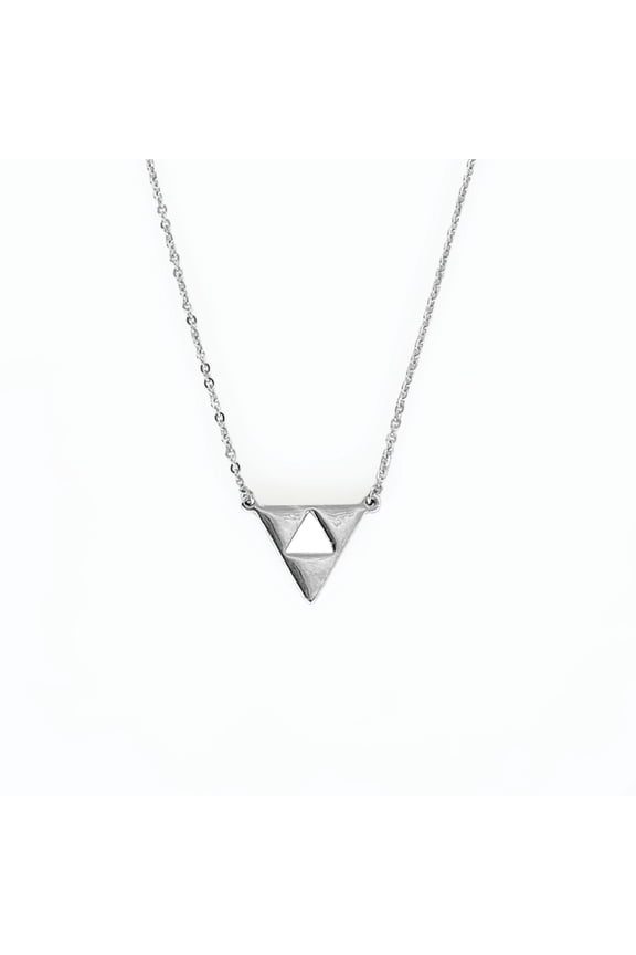 Sanctuary Project by sanctuaire Triangle Necklace Silver