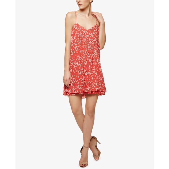 Sanctuary Reese Embroidered Slip Dress Petite Tiger Lily Print M