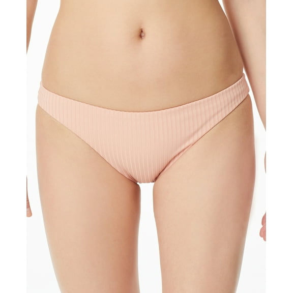 Sanctuary Refresh Rib Cinch-back Hipster Bikini Bottoms In Rose Smoke - XS