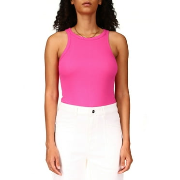 Sanctuary Ribbed Tank Top In Tart - XL