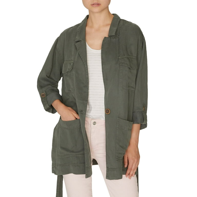 Sanctuary Safe Travels Belted Utility Jacket Green Size XS