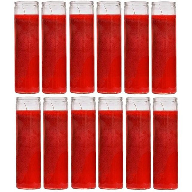Sanctuary Series Assorted Religious Candle, Red, Case of 12 (1 Case