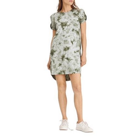 Sanctuary So Twisted T-Shirt Dress, Choose Sz/Color: XS/Organic Green/White