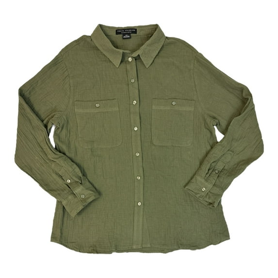 Sanctuary Social Standard Women's Gauze Button-Down Shirt