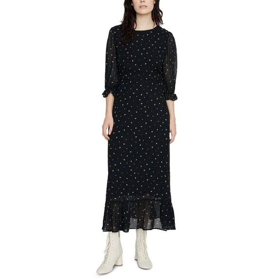 Sanctuary Women's Courtney Modest MIDI Dress Black Size 2