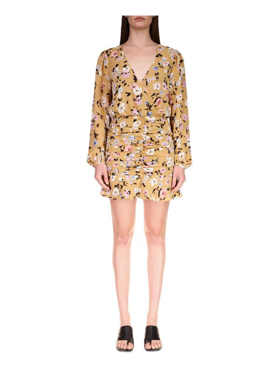 Women's Dreamer Floral-Print Ruched Mini Dress