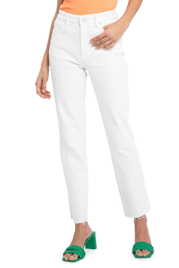 Women's Good Vibes Straight Leg Jeans White Size 32