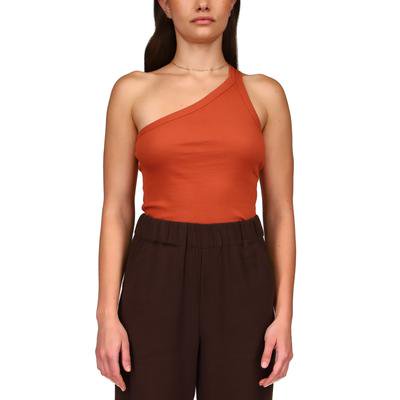 Sanctuary Hot Shot One Shoulder Tank In Earth - M