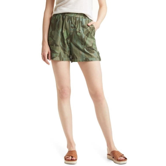Sanctuary Women's Trail Blazer Palm Camo Utility Shorts - Size 32