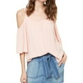 thumbnail image 1 of Sanctuary Clothing Womens Camilla Knit Blouse, Pink, Medium, 1 of 2