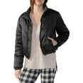 thumbnail image 1 of Sanctuary Womens Davis Chevron Puffer Quilted Coat, 1 of 3