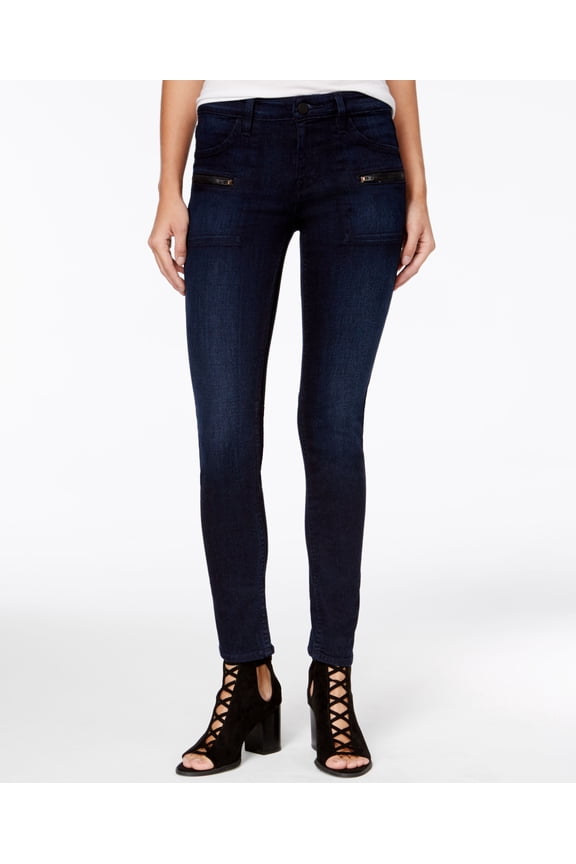 Womens Denim Utility Straight Leg Jeans