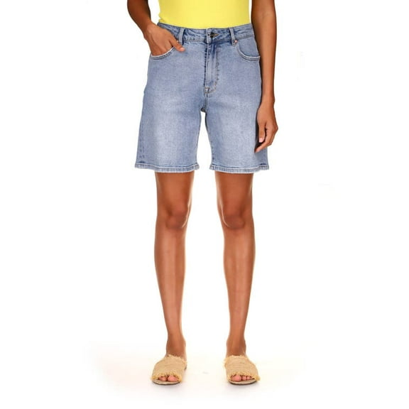 Sanctuary Womens Distressed Bermuda Denim Shorts