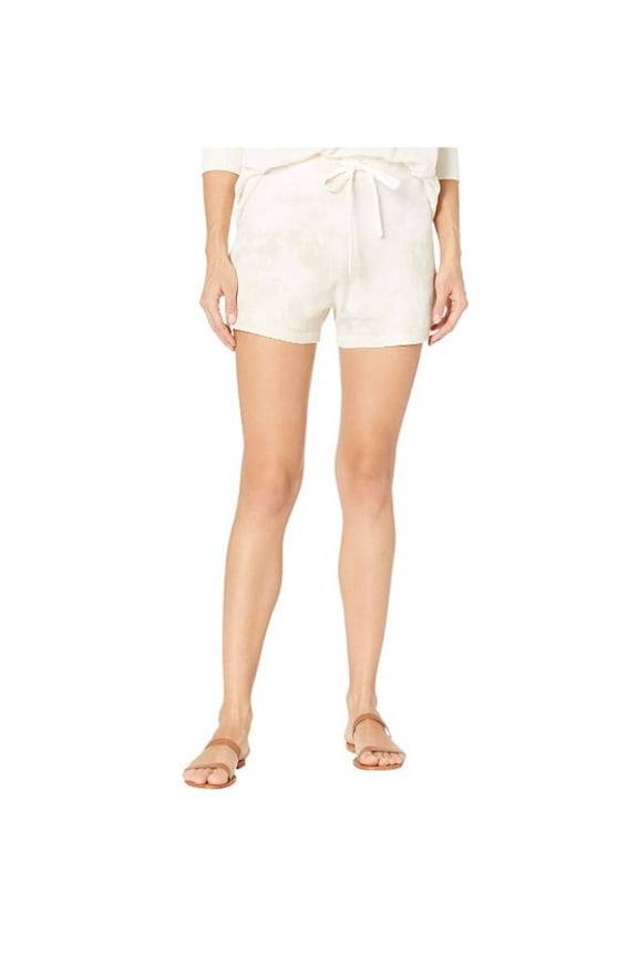 Womens Essential Tie Dye Pull-On Lounge Shorts Light Beige XL, $69 NWT