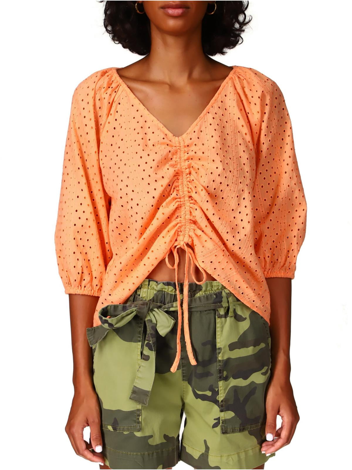 sanctuary polka dot blouse
