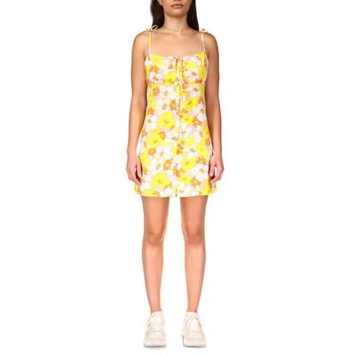Sanctuary Womens Floral Micro-Mini Slip Dress
