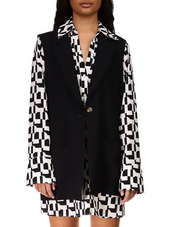 Womens Gilet Notched Collared Casual Vest