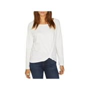 Sanctuary Womens Knot-Front Long Sleeves Pullover Top
