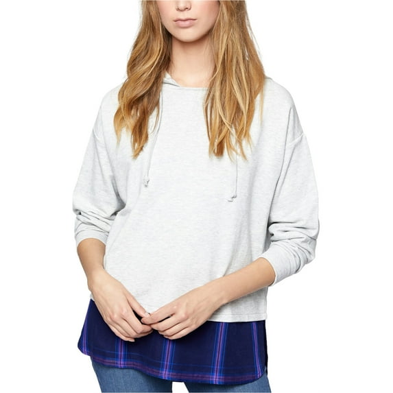 Sanctuary Womens Lucca Hoodie Shirt Sweatshirt Gray L