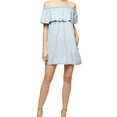 thumbnail image 1 of Sanctuary Clothing Womens Misha Flounce Dress, Blue, X-Small, 1 of 2
