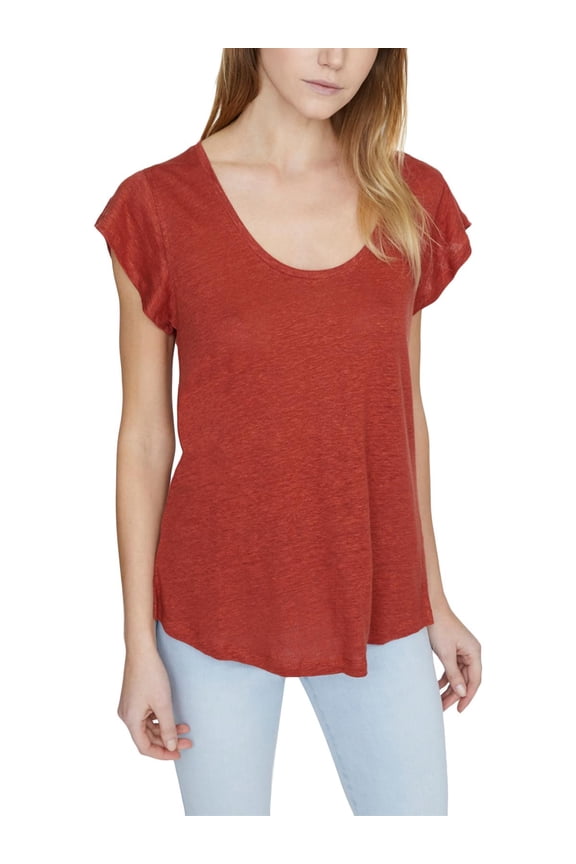 Womens Ruby Basic Scoop Neck Top