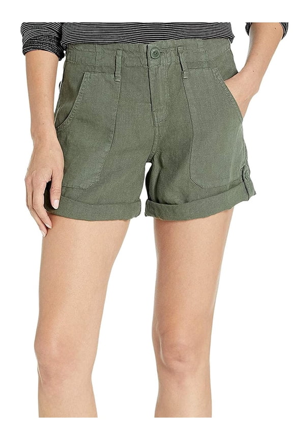 Womens Shorts Army Explorer Patch Pocket Linen
