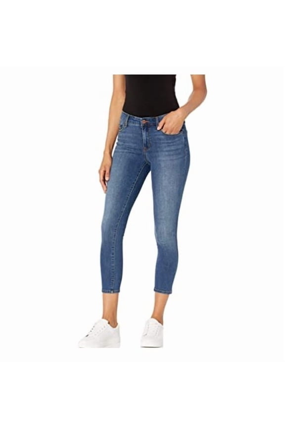 Womens Social Standard Skinny Crop Denim Jeans Coastal Drive 26, $89