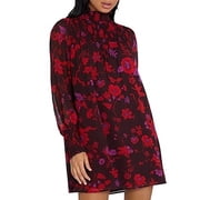 Sanctuary Womens Sparks Fly Floral Smocked Shift Dress