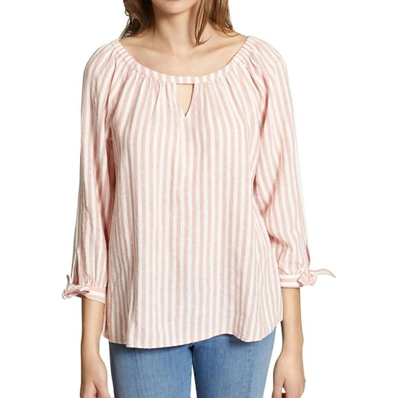 Sanctuary Clothing Womens Summer Escape Peasant Blouse, Pink, X-Small