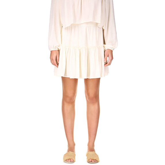 Sanctuary Womens Tiered Pleated Mini Skirt