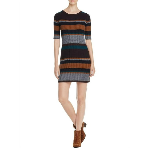 Sanctuary Womens Veronique Elbow Sleeves Mini Sweaterdress