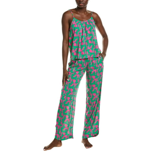 Sanctuary womens  2pc Cami & Pant Set, XXS, Green