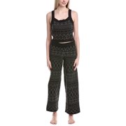 Sanctuary womens 2pc Crop Tank & Pant Pajama Set, m