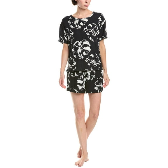 Sanctuary womens  2pc Shirt & Boxer Set, XXS, Black